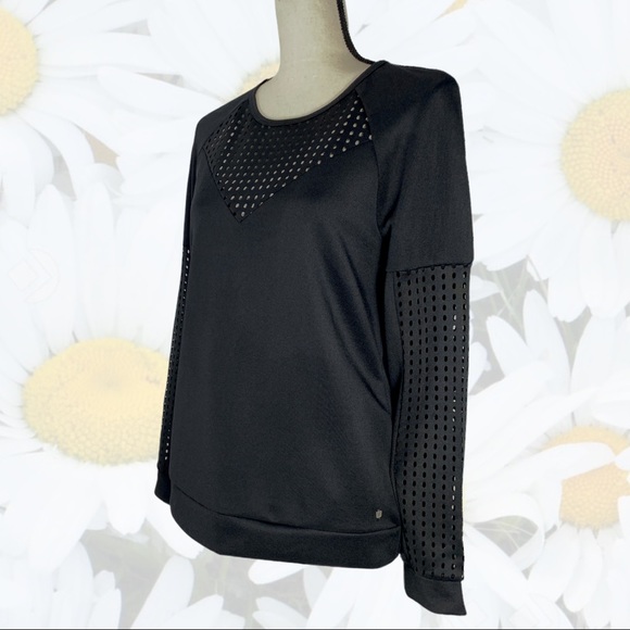 Fabletics Black Tilly Neoprene Dream Sweatshirt - Picture 3 of 16